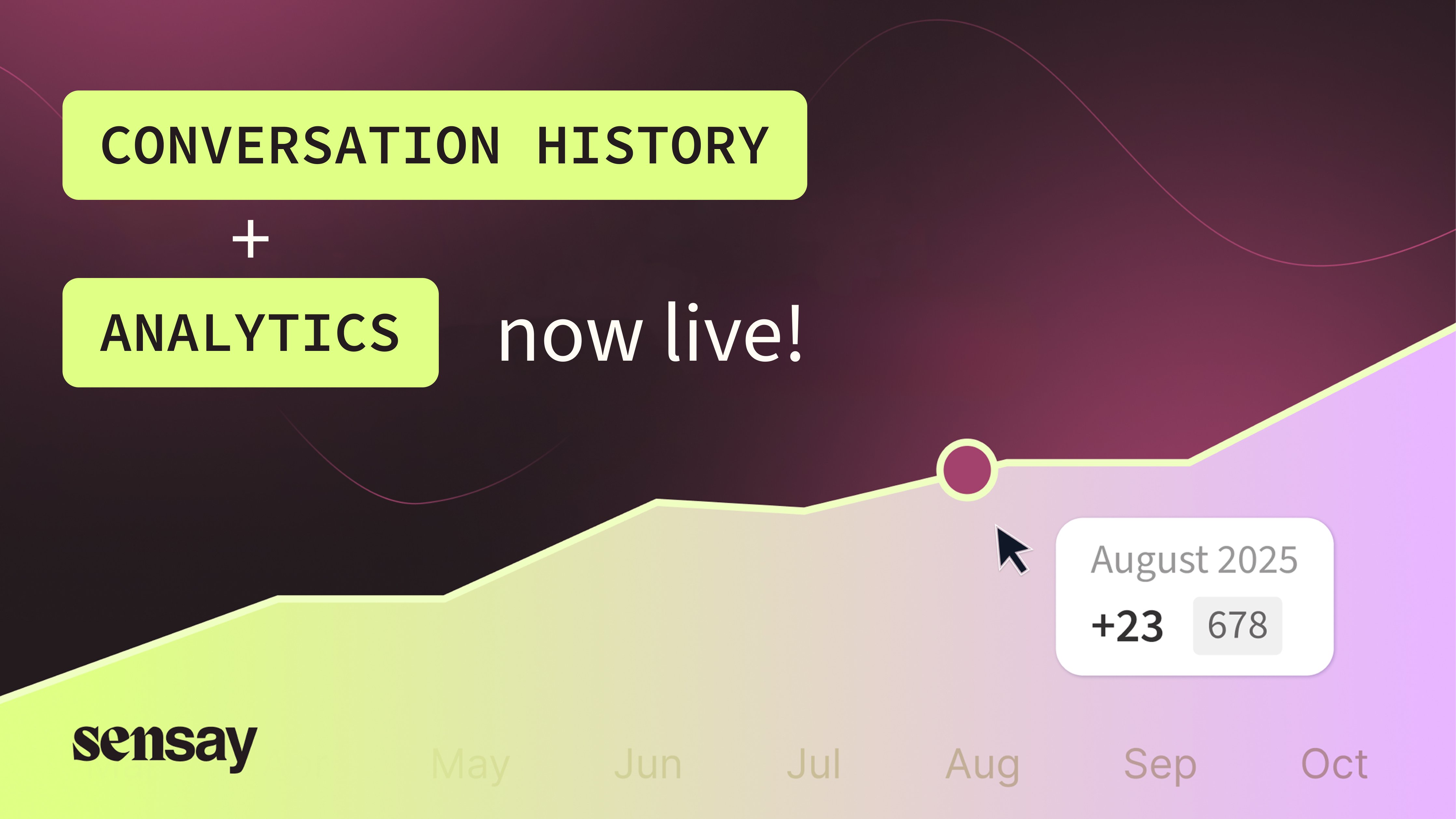 Conversation History and Analytics Now Live!